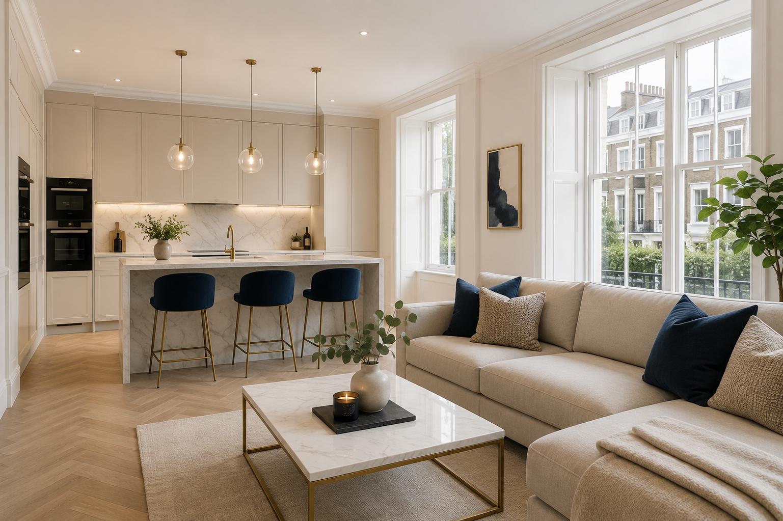 Premium professionally cleaned London home interior